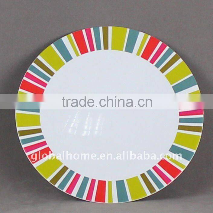 8K colorful melamine tray