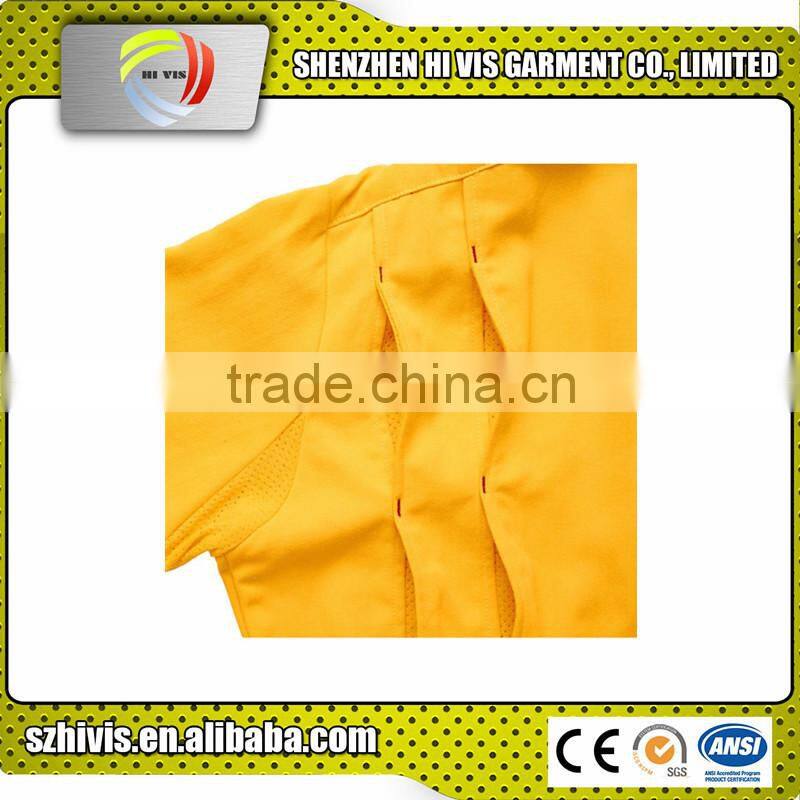 yellow navy work coverall flame retardant workwear/reflective workwear/flame resistant clothing