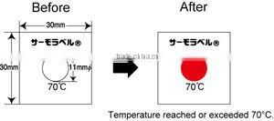 Industrial temperature indicator label for train axle / 1 Level
