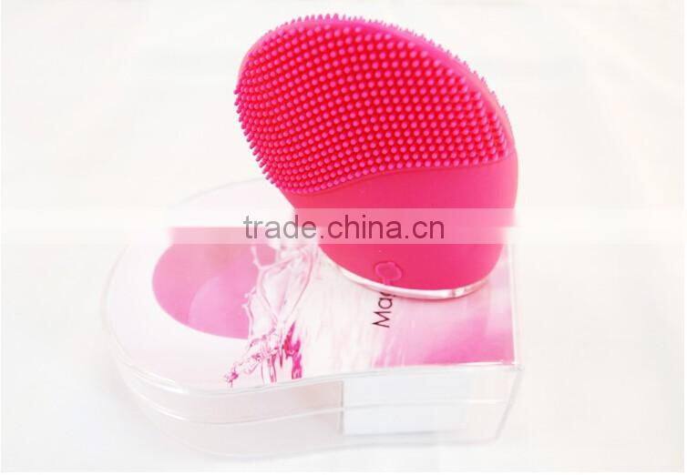 Silicone Deep Clean Facial Cleanser Vibration Cleaning Pulsating Brushes Electric Face Massager For Skin Care
