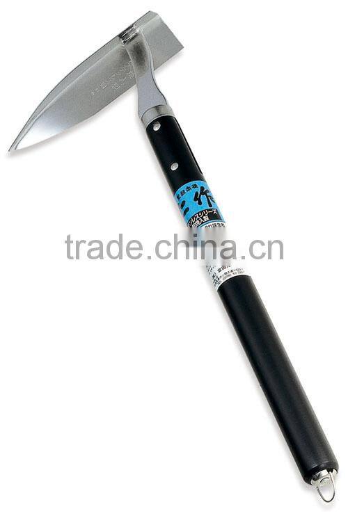 Japanese Farming hoe Triangle Small Hoe With Stainless Steel Blade & Wooden Handle