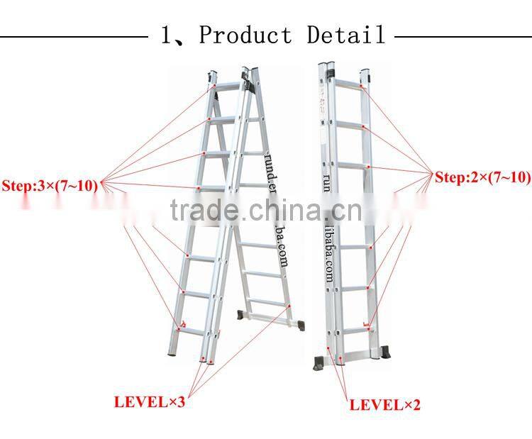 RD-LD 5m telescopic retractable a type ladder