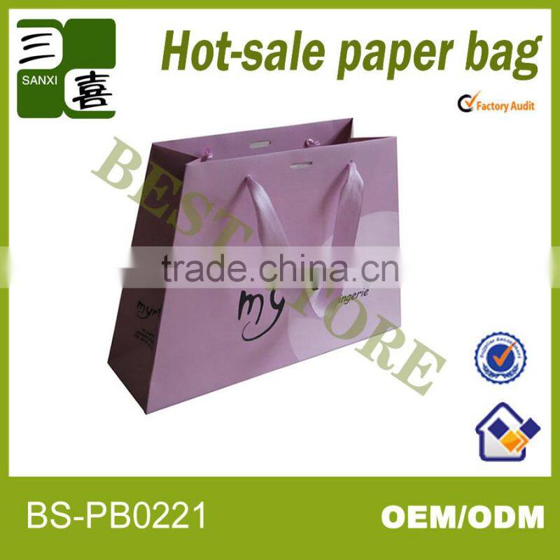 Eye catching nice paper gift bag --- 100% recycle material