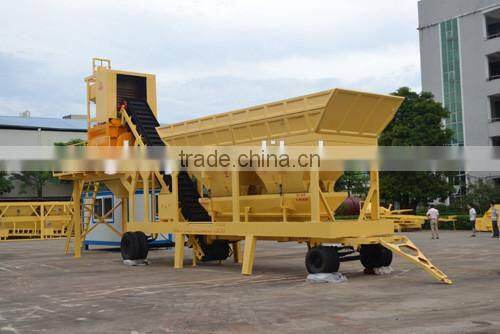 YHZS50 mobile concrete mixing plant for sale/ concrete batching plant