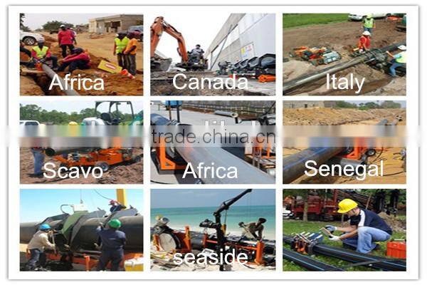 PE80/PE100 Polyethylene Pipe for Gas Supply black with yellow stripes