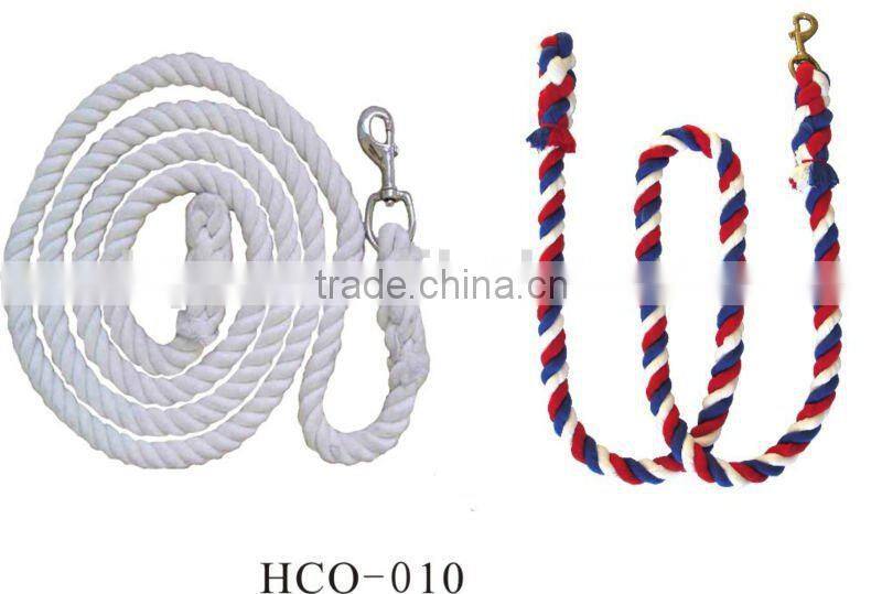 Colorful cotton lead rope with panic hook