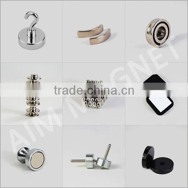 Strong neodymium push pin magnet N52