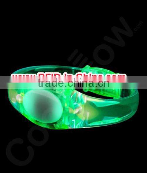 Customized RFID Gel Bracelets Flashing Light