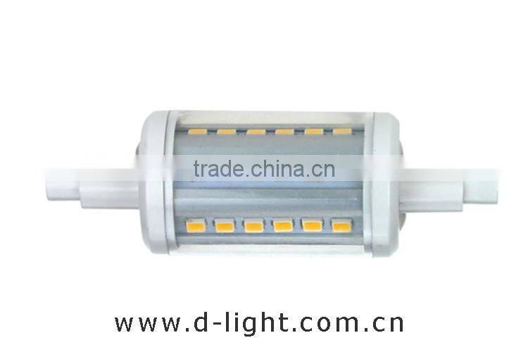 J78 5W 460LM 360degree R7S Corn LED 50w incandescent replacement PC plastic 5050 smd