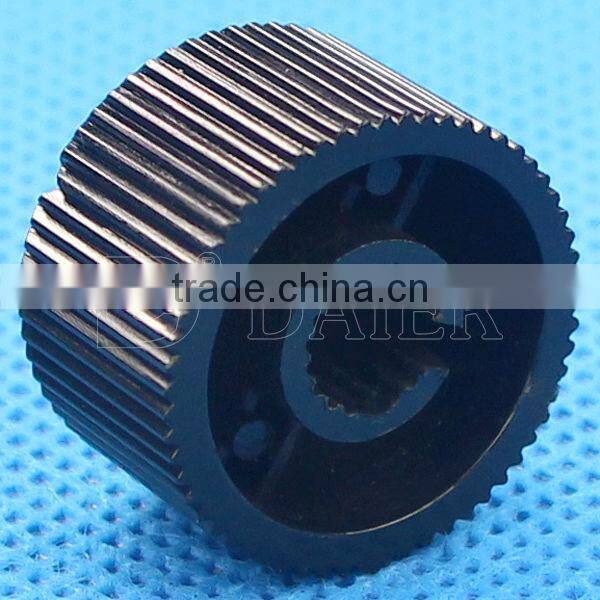 Round oven 18T pointer knurled audio control knobs