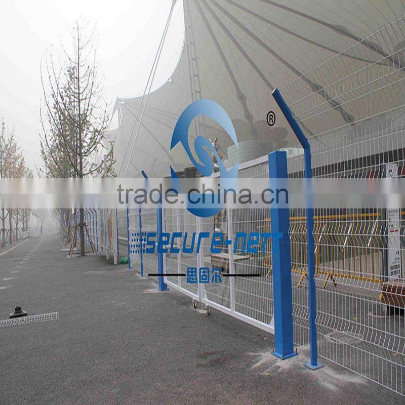 pvc coated garden fencing 3D curved fence factory directing supply