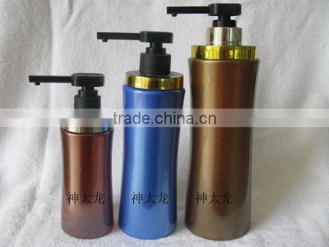 PET plastic shampoo pump bottle