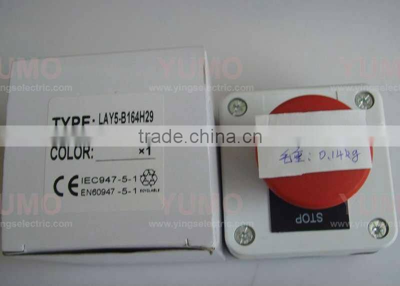 Push button switch LAY5-BA31L with lock red