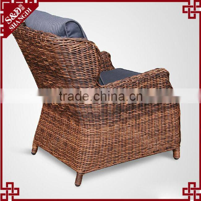 single sofa waterproof cushion handmade chair rattan