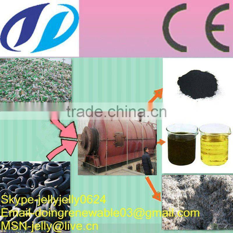 Doing 5/6/8/10T waste crap tires and plastic recycling tire pyrolysis machine