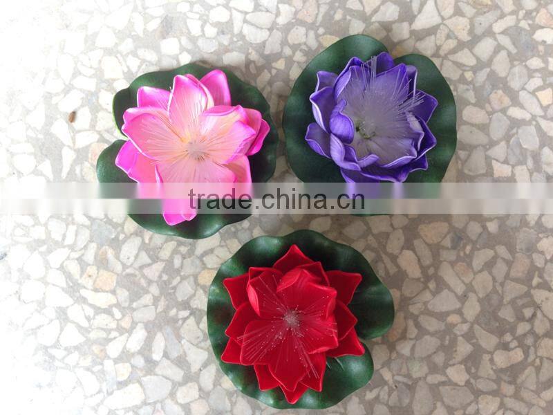 waterproof LED lotus light fiber optic lotus