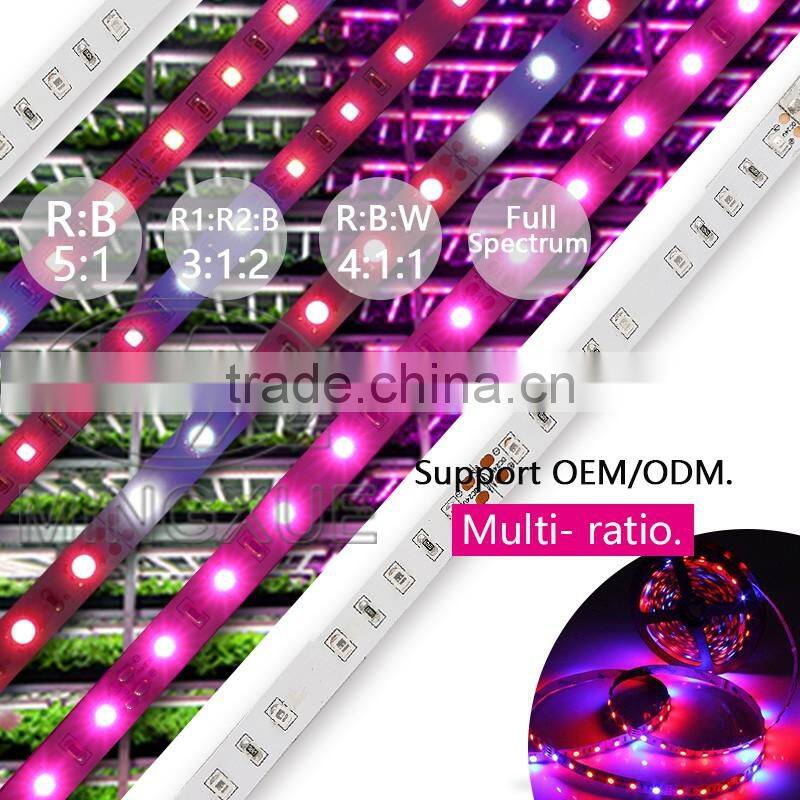 Mingxue Led Grow Light Strip Factory Supply, Multi-ratio SMD Flexible Waterproof Led Grow Strip