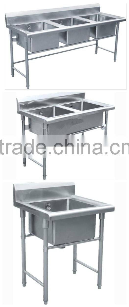 Restaurangt Kitchen Stainless Steel Sink Wash Table