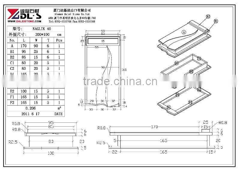 aurora granite monument Poland style