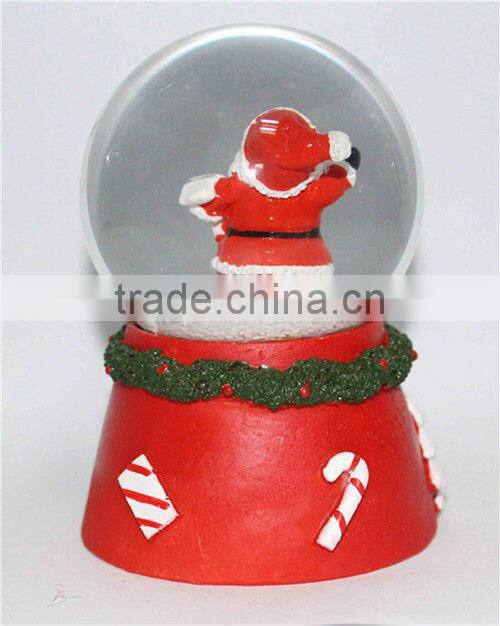 Resin christmas snow globe decoration