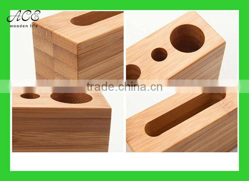 Bamboo desk organizer