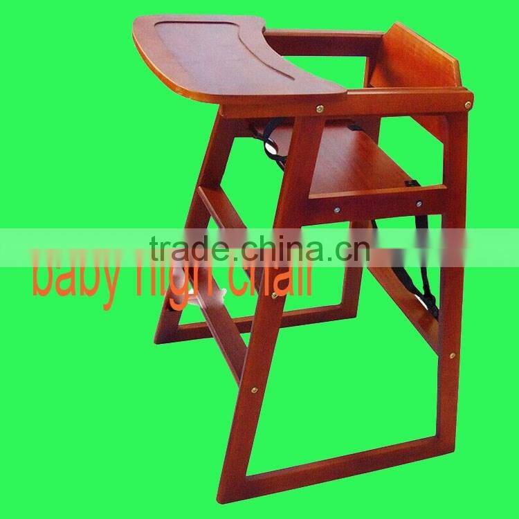 Convenient pine paulownia wooden baby high chair baby dinner chair and table,baby feeding seat,highchairs
