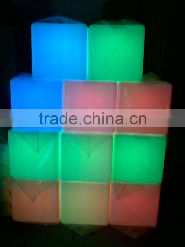 16 color change battery operated party/event Illuminated led cube chair