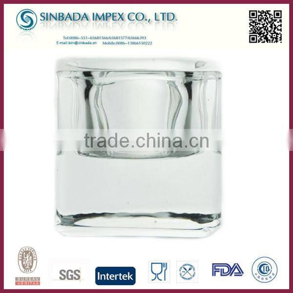 Star shape tealight heat resistant glass candle holder