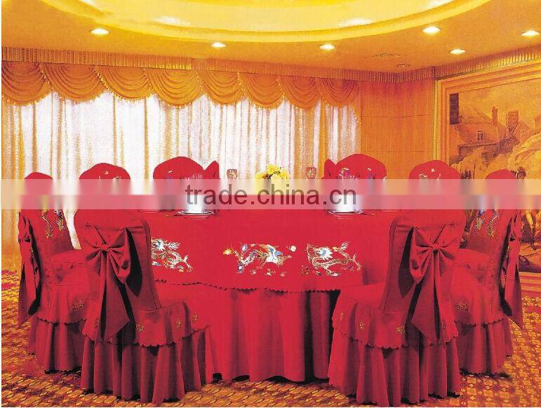Manufacturers wholesale hotel longfeng red chair cover