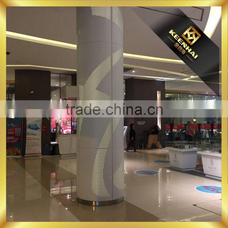 Decorative Etched Color 304 Stainless Steel Post Cladding