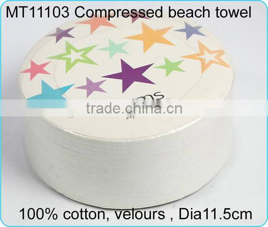 Cheap 100% compressed cotton face towels for customized gift