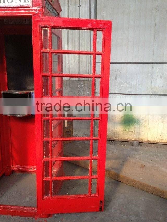 London Classical Public Steel Telephone Booth / Cast Iron Telephone Booth