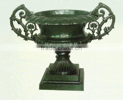 cast iron clay garden flower pot