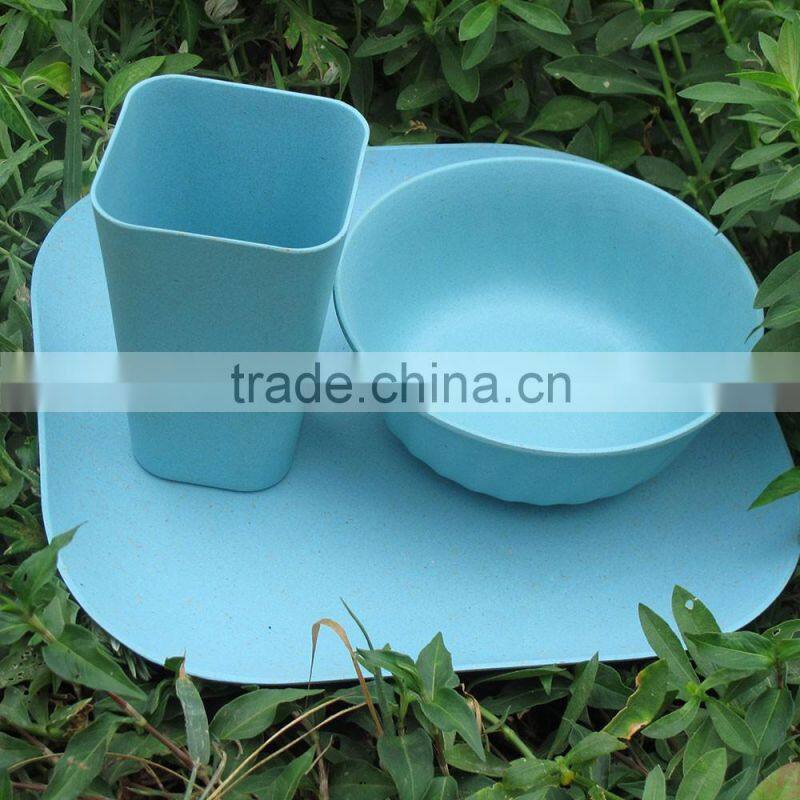 Popular Traditionary Best design bamboo fiber tableware set