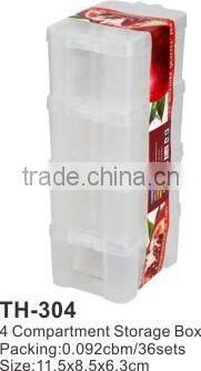 Newly 4 Compartment Storage Box TH-304