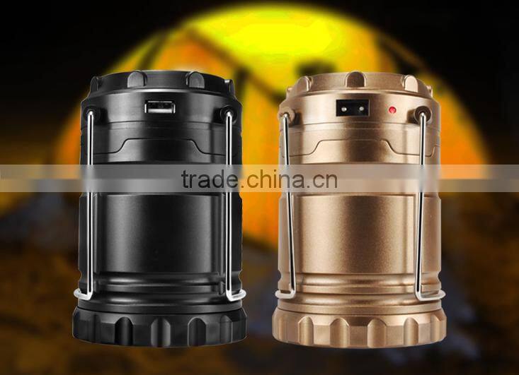 camping equipment solar camping light with mobile phone rechargable function