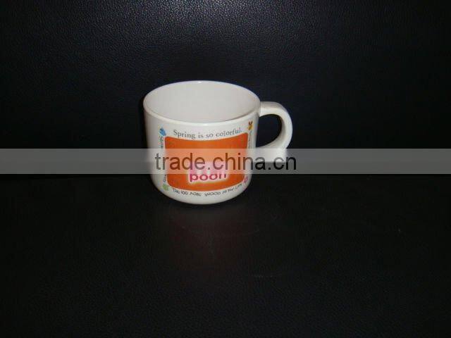 melamine coffee mug with silicone lid