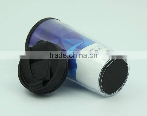 aibaba com 350ml Starbuckers Double Wall hard Plastic tumbler Cup