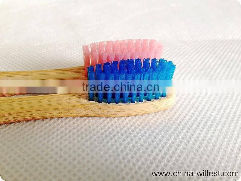 home use bamboo tooth brush, toothbrush with bamboo handle