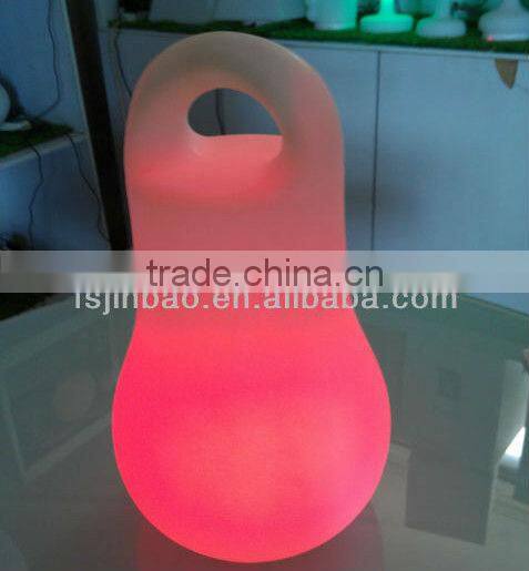 Novel design full RGB color changing cordless plastic led bar lamp