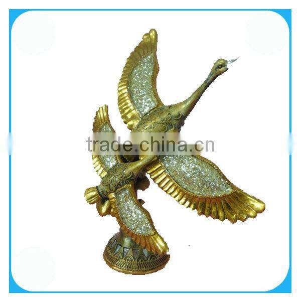 Home decorativ resin swans figurines