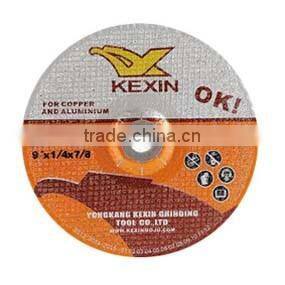 230*6*22.2mm Depressed center resin bonded grinding wheel for aluminum