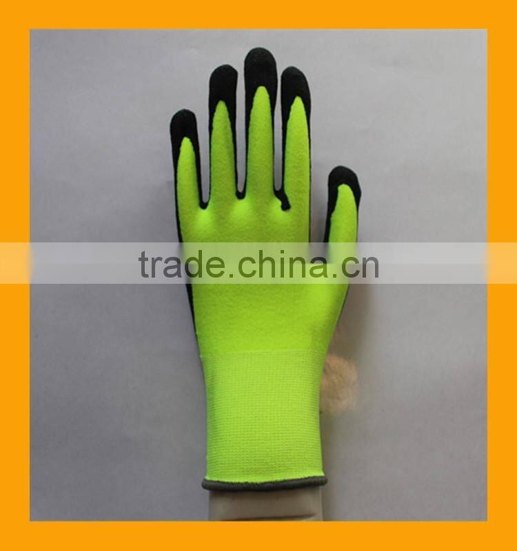 Cheap Sandy Nitrile Palm Oil-resistant Working Gloves