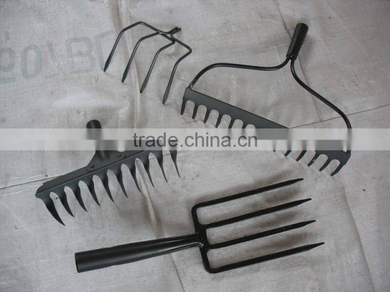 Garden tools Steel garden rake Steel bow rake for America