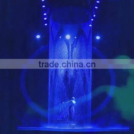 Company welcome culture show graphical drawing water curtain