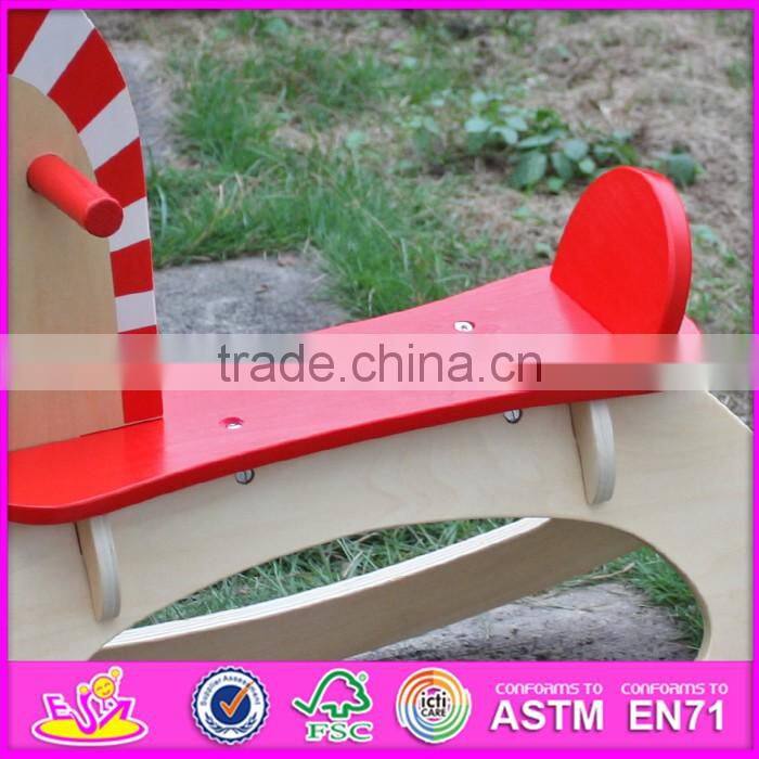 2016 new design baby funny toy wooden rocking horses for sale W16D088