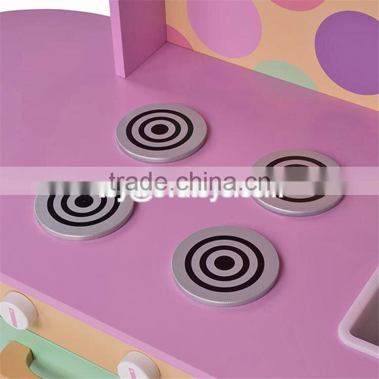 New design children pretend play kitchen wooden kids cooking toys W10C283