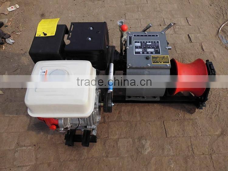 Cable winding winch with gasoline engine 3T / 5T/8T, Hot selling cable winch China,