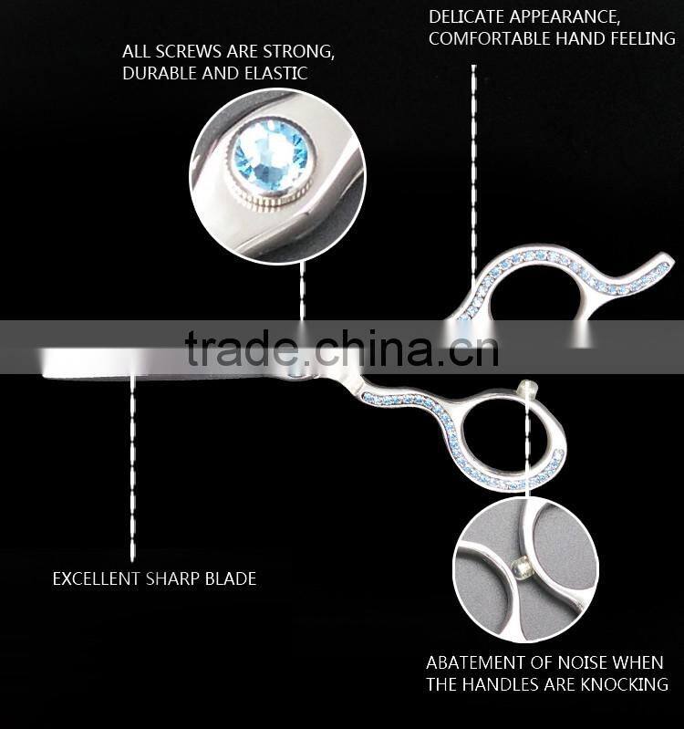 QJ-HS104 Customized Japanese Steel Slim Blade Hair Scissors Set For Professional Hair Cutting Scissors