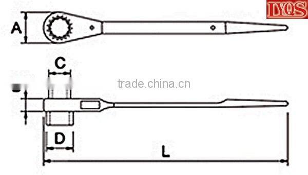 Scaffolding Wrench Podger Ratchet Spanners Scaffolders Tools
